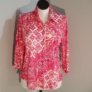 Caribbean Joe, NWT, Resort Wear, Hot Pink, Tunic